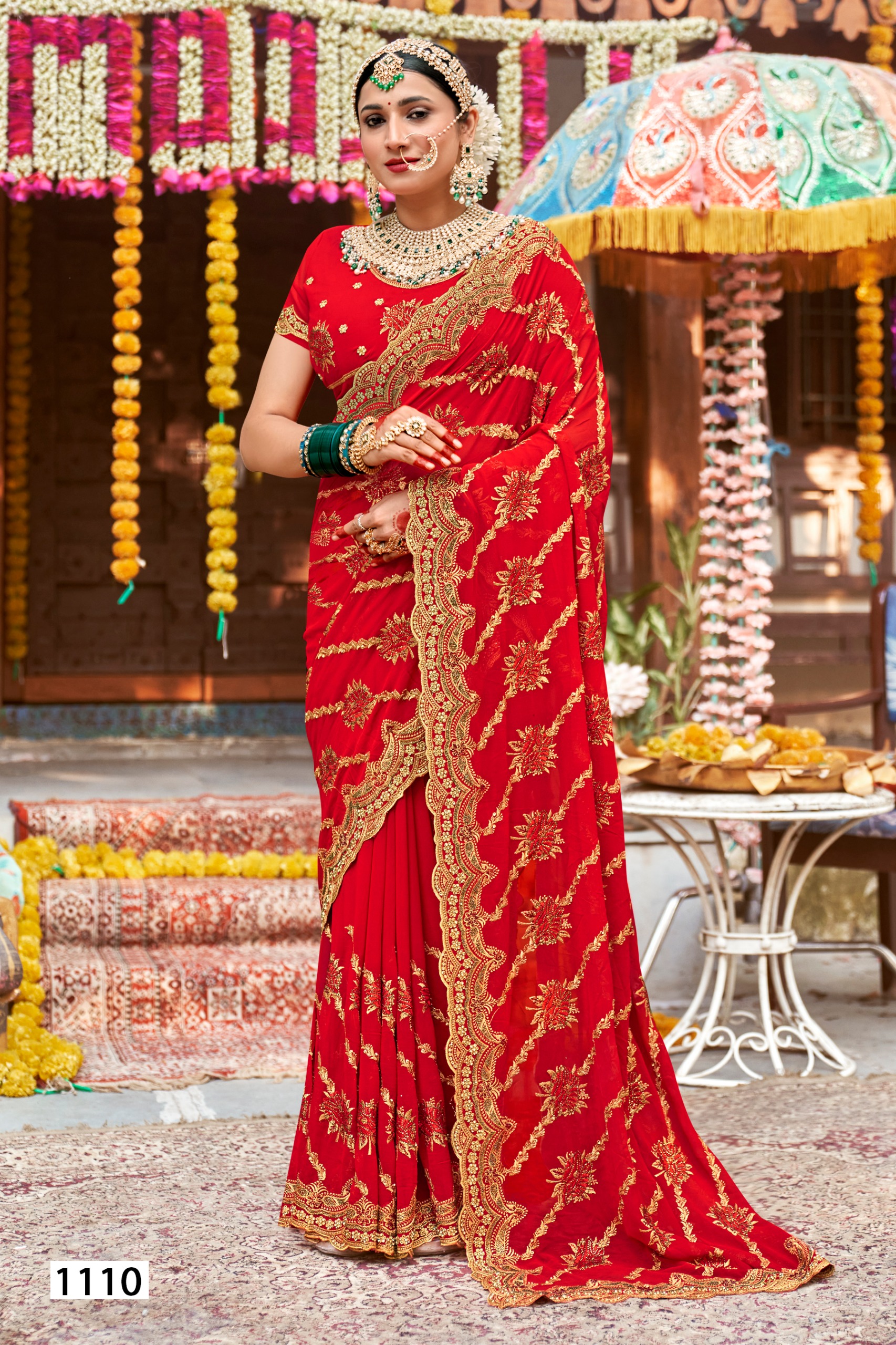 Roopvati bridal saree design 1110